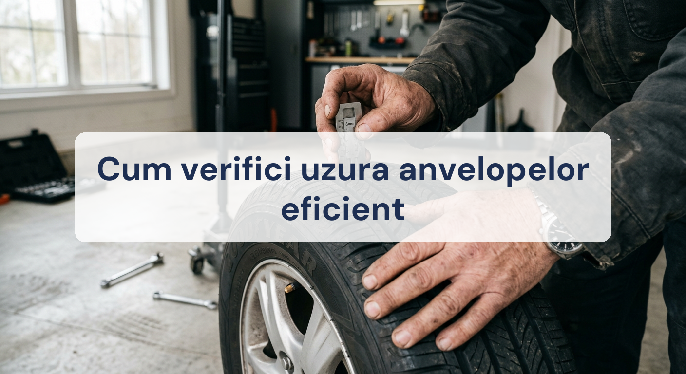 Cum verifici uzura anvelopelor eficient